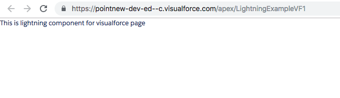 Use Lightning Components in Visualforce Pages output