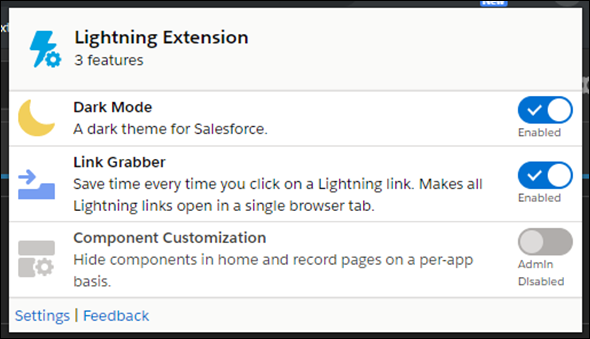 Salesforce Spring 20 Lightning Chrome Extensions