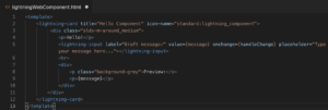 Lightning Web Components(LWC) HTML file